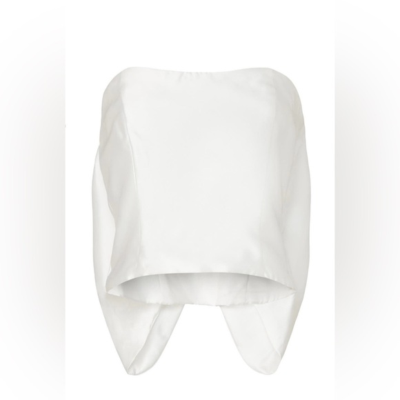 Hutch White Strapless Bow Blouse - Picture 3 of 15